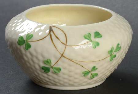 Shamrock (Older Black Backstamps) Mini Open Sugar Bowl