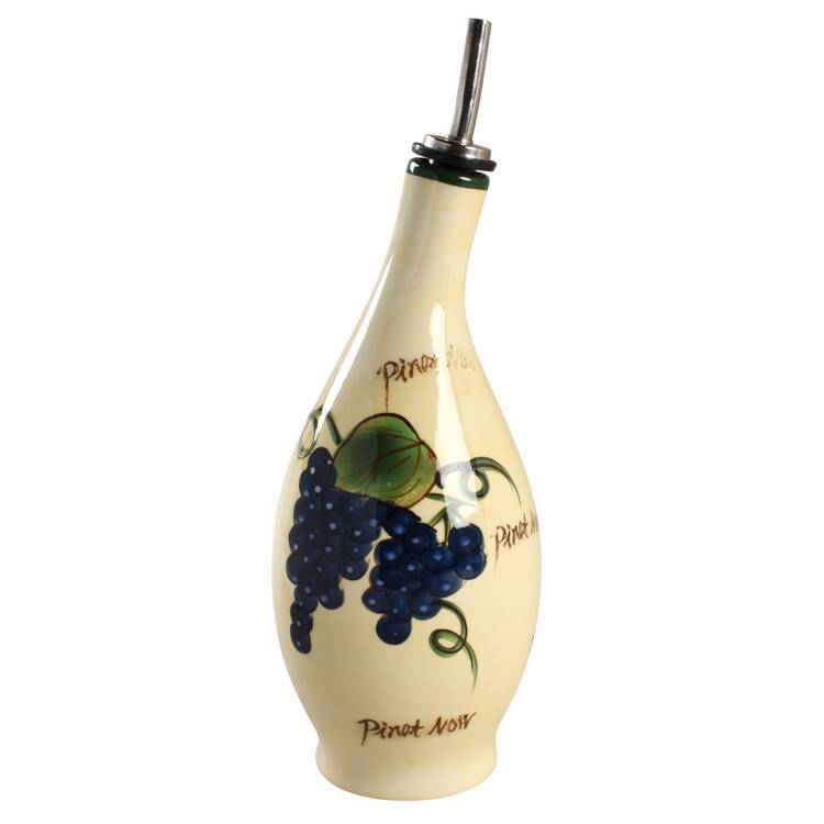 Grape Writing Collection Oil Jar & Drizzle Spout