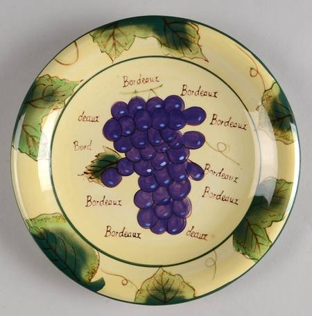 Grape Writing Collection Salad Plate