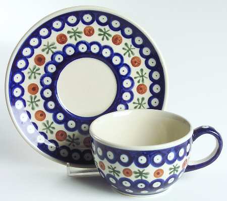 Nature Flat Cup & Saucer Set
