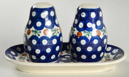 Nature (3 Pc) Salt & Pepper Tray Set
