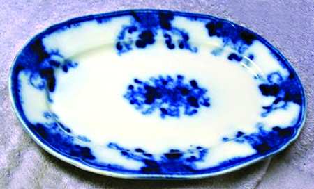 Balmoral Royal Blue (No Trim) 12" Oval Serving Platter