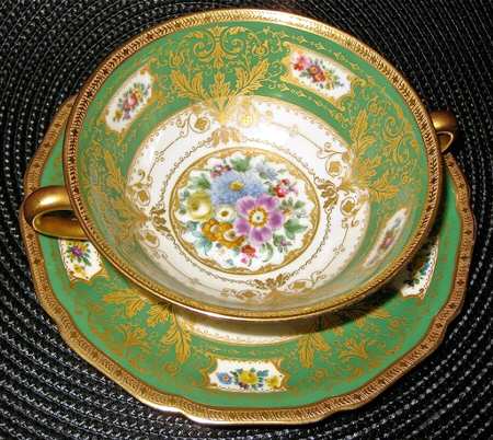 C4960 Flat Cream Soup Bowl & Saucer Set