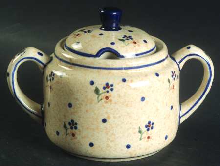 Country Meadow Sugar Bowl & Lid
