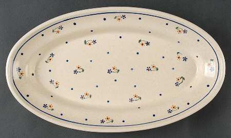 Country Meadow 14" Oval Serving Platter