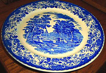 Olde England Blue (Smooth, No Gold) by Barker Bros Ltd
