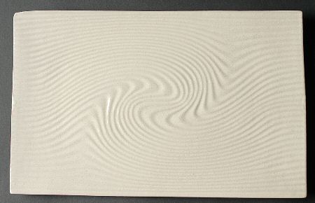 Sand Dune Collection White 14" Rectangular Serving Platter
