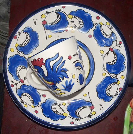BUF118 Flat Demitasse Cup & Saucer Set