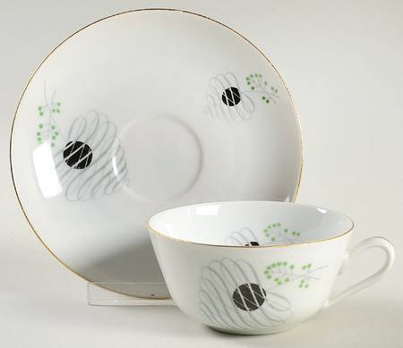 BOH178 Flat Cup & Saucer Set