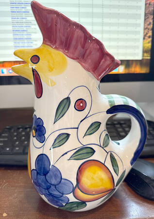 Rooster & Fruit 48 Oz Pitcher