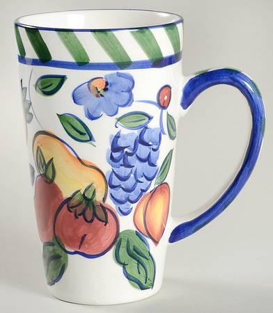 Rooster & Fruit Latte Mug