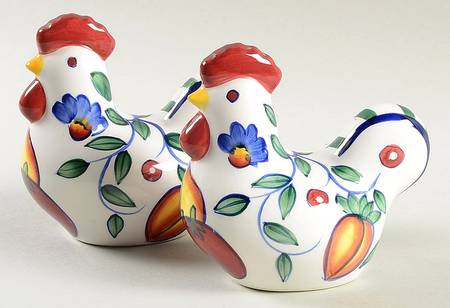 Rooster & Fruit Salt & Pepper Set