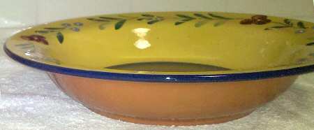 Blue Floral Collection Large Rim Soup Bowl