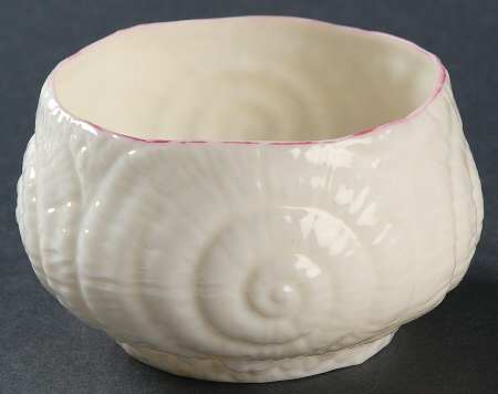 Toy Shell White Open Sugar Bowl