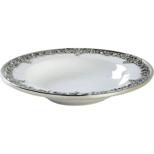 Grape Motif Rim Soup Bowl