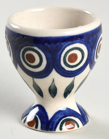 Peacock Single Egg Cup by BOLESLAWIEC