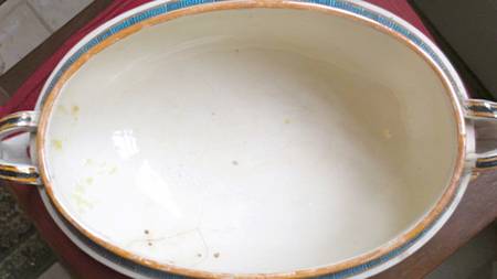 Satsuma (Blue Multicolor) Oval Vegetable No Lid