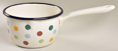 Polka Dot Open Metal Saucepan