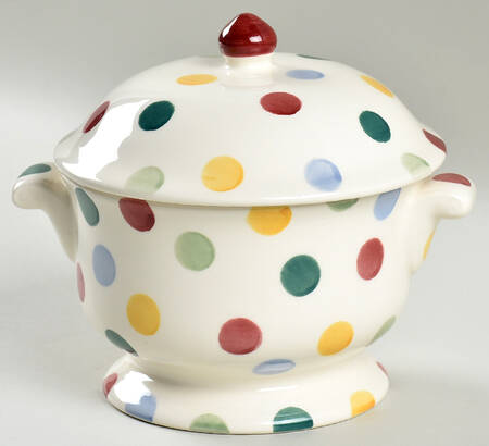 Polka Dot Round Covered Vegetable