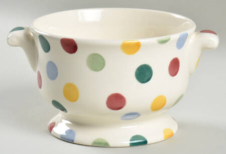 Polka Dot Round Vegetable No Lid