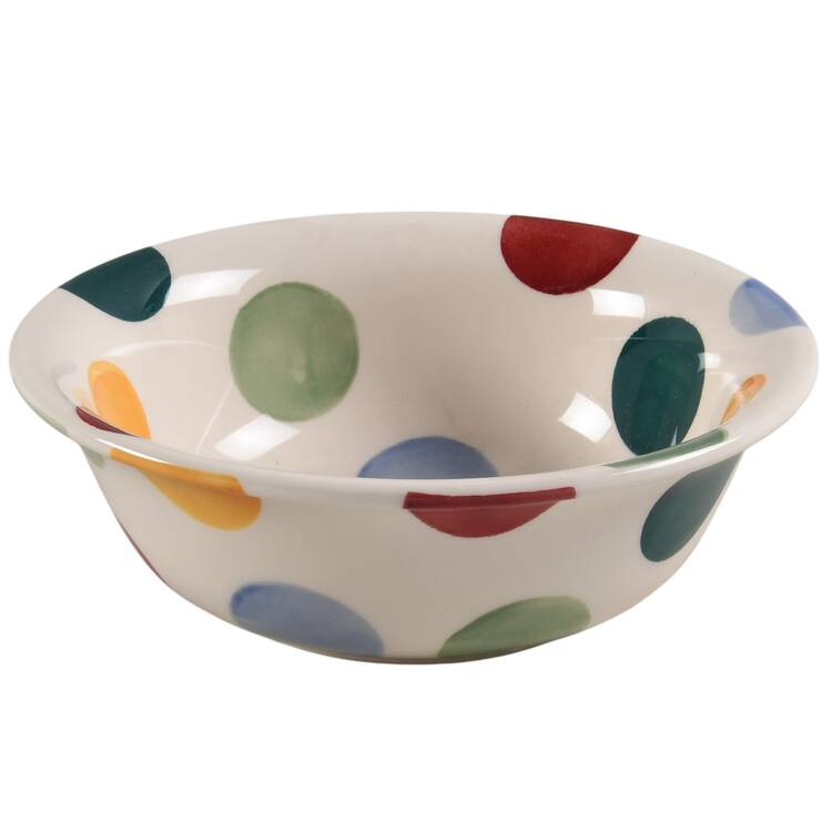 Polka Dot Rim Cereal Bowl