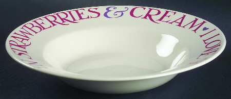 Love & Kisses Large Rim Soup Bowl