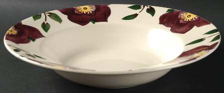 Hellebore Large Rim Soup Bowl