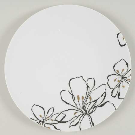 Black Gold Coupe Dinner Plate