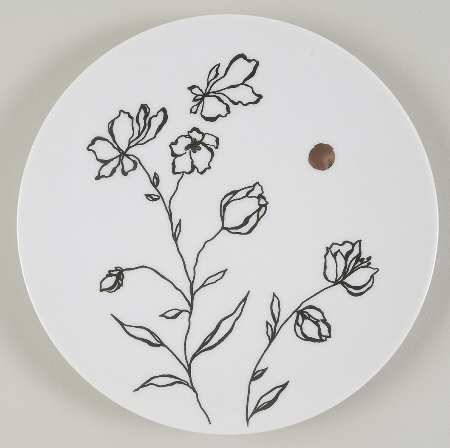 Black Gold Coupe Salad Plate
