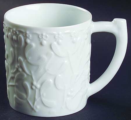 White Winter Mug by Bernardaud