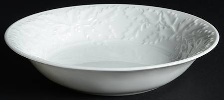 White Winter 9" Round Vegetable Bowl