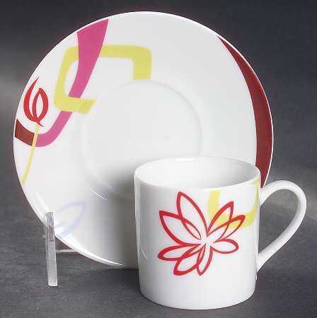 Anabel Flat Demitasse Cup & Saucer Set