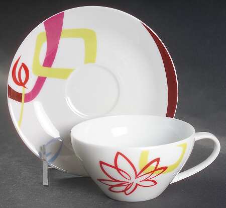 Anabel Flat Cup & Saucer Set