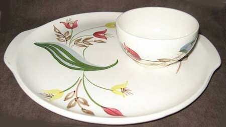 Red Rambler Snack Plate & Cup Set