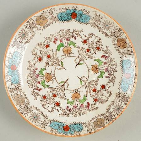 Lahore Brown (Tan Flowers) Saucer