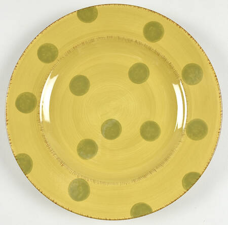 Pastis (Dots and Stripes) Dinner Plate