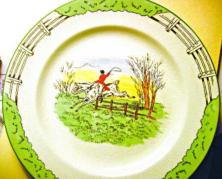 Davenport Hunting Scenes Dinner Plate