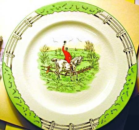 Davenport Hunting Scenes Dinner Plate