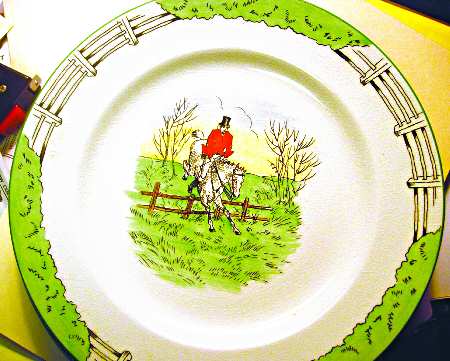 Davenport Hunting Scenes Dinner Plate