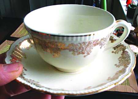 Marigold Footed Cup & Saucer Set