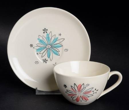 Chiffon Skyline Flat Cup & Saucer Set