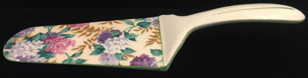 Hydrangea Solid Ceramic Pie/Cake Server