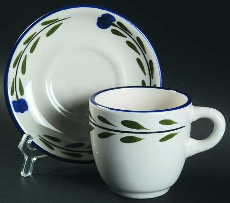 Bella Flora Flat Cup & Saucer Set