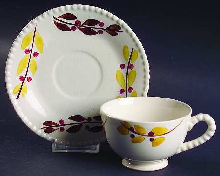 BRP122 Footed Cup & Saucer Set