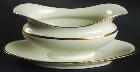BER491 Gravy Boat with Attached Underplate