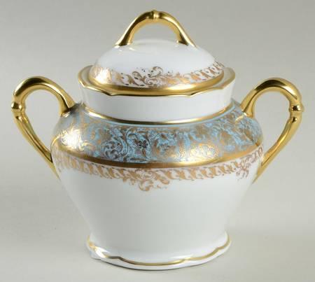 Eden Turquoise Sugar Bowl & Lid