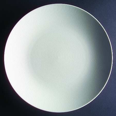 Curves White 12" Chop Plate (Round Platter)