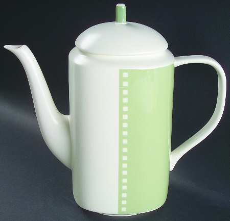 Duet Green Coffee Pot & Lid by Block