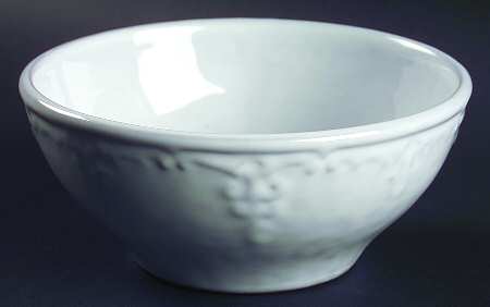 Fleur White Soup/Cereal Bowl