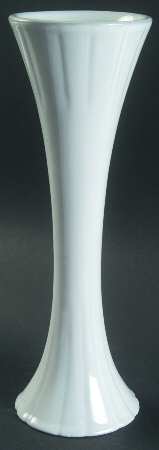 Fleur White 11" Vase